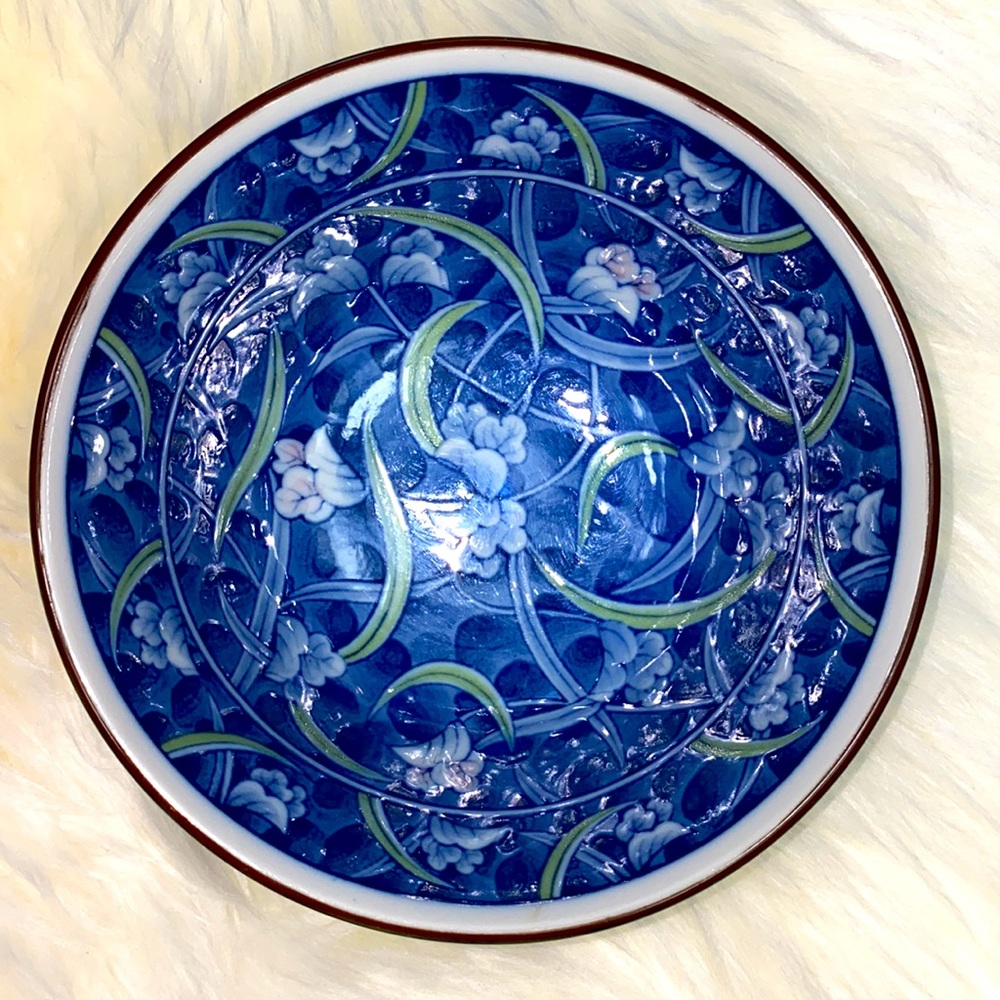 •vintage• Japanese Blue Green Bowl